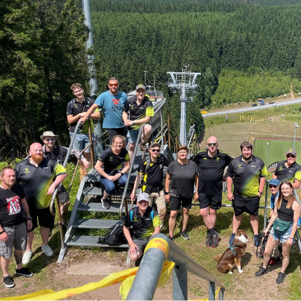 Gruppenfoto der SVA Tischtennisabteilung
